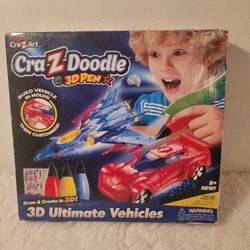 Brand NEW Cra-Z-Art Cra-Z-Doodle 3-D Pens, Vehicles