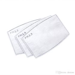 Pack of 100 PM2.5 Active Carbon Filters for Face Shields (100 Total)