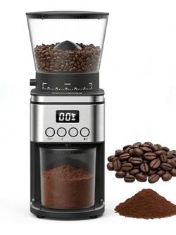 Conical Burr Coffee Grinder Electric,Stainless Steel Coffee Grinder For Home