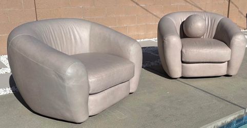 Restoration Hardware 2 Leather Chairs