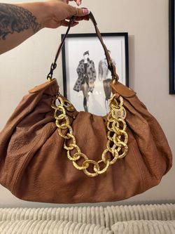 Vintage Juicy Couture Brown Leather Hobo Bag