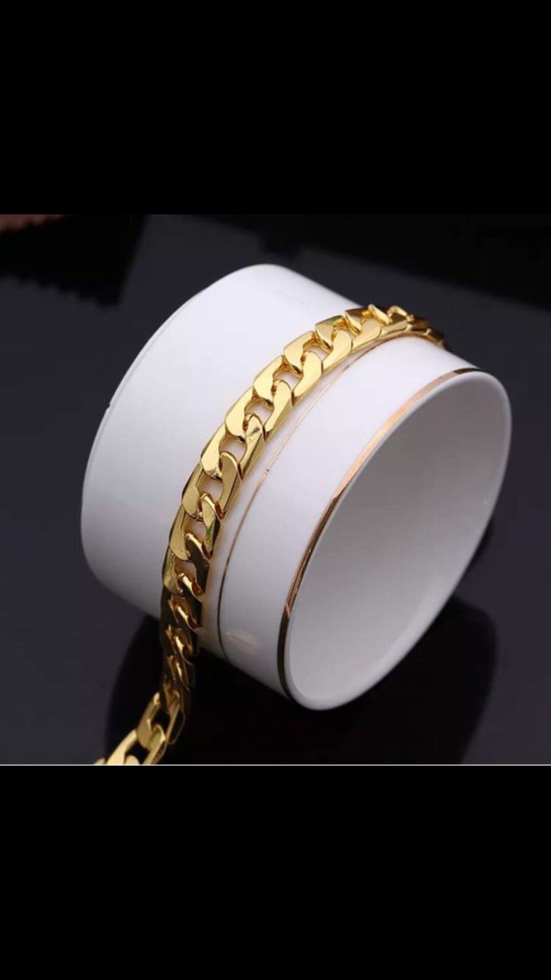 Gold filled men women bracelets