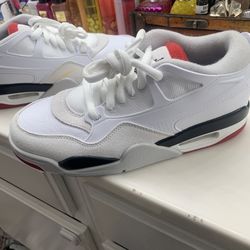 Brand New Jordan Air Jordan 4 RM White Fire Red Sneaker