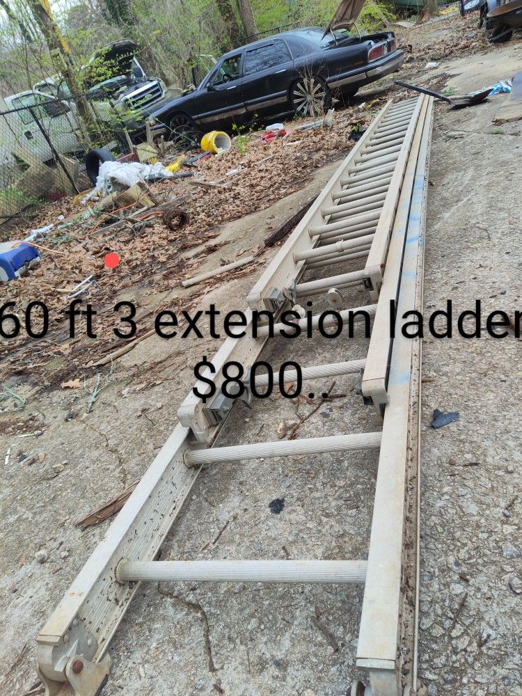 60 Ft Werner 3 extension Ladder