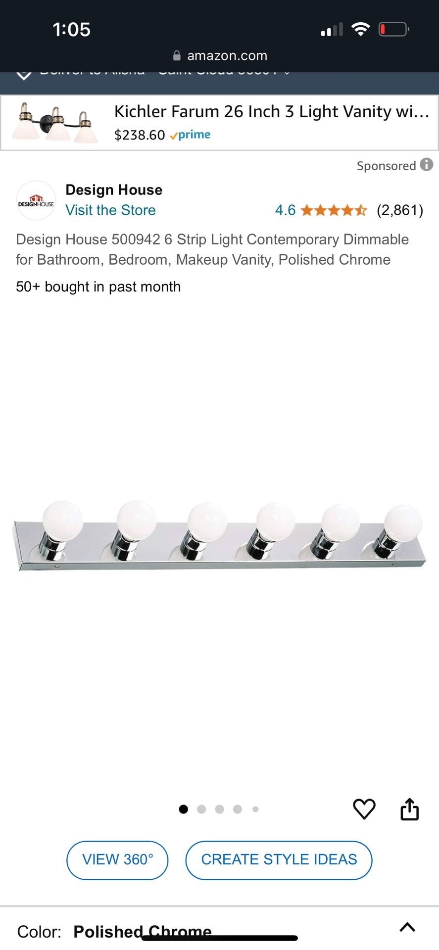 6 Strip Chrome Light