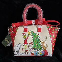 Loungefly GRINCH EXCLUSIVE BAG 15 X 9”  (Price Is Firm) 