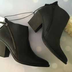 Black Ankle Boots Size 9 1/2