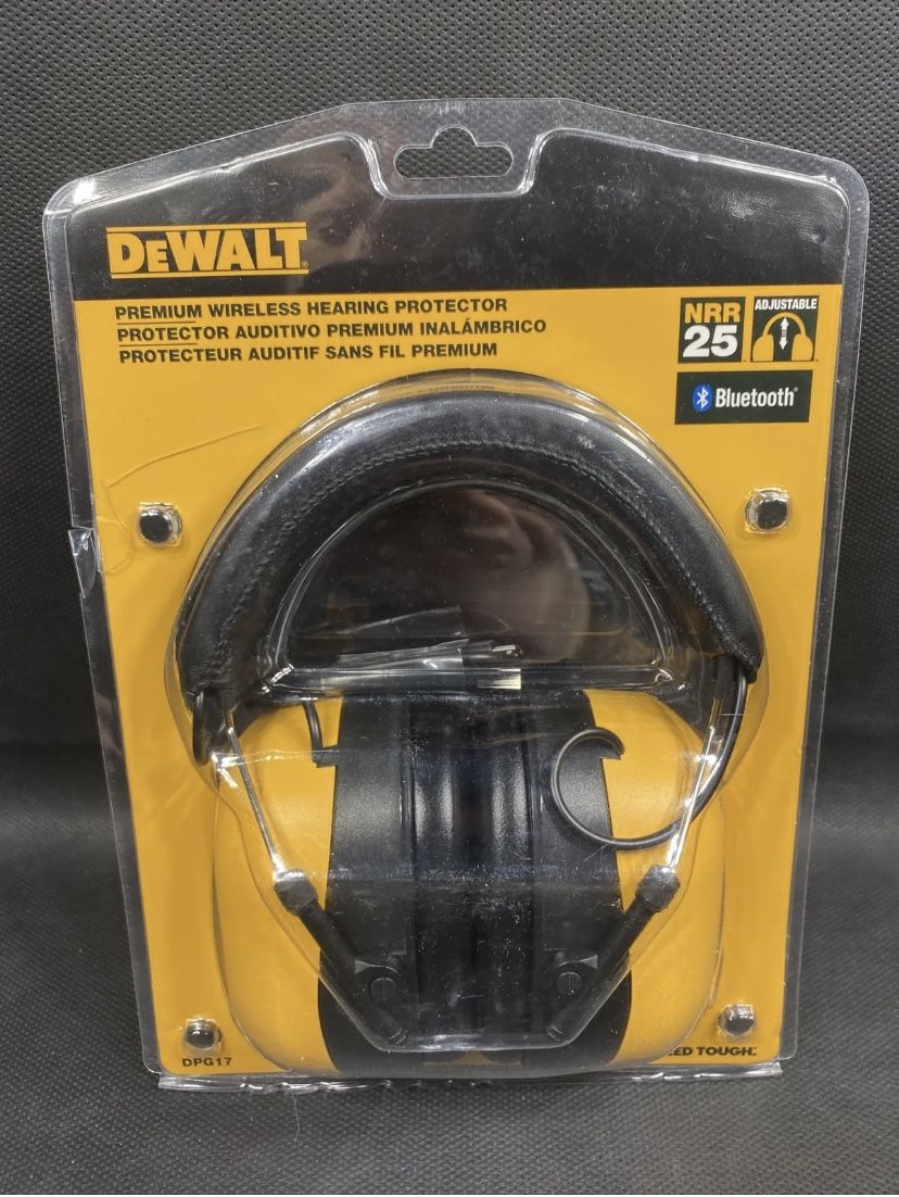DeWalt Premium Wireless Hearing Protector Earmuffs -Black/Yellow