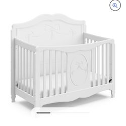 Storkcraft Princess 4 in 1 Convertible Baby Crib, White