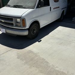 2001 White Chevy Work van 