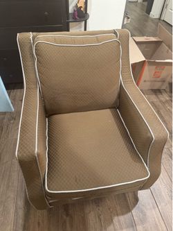 Armchair and Ottoman Set