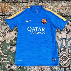 FC Barcelona 2015/16 Blue Nike Trainer Jersey Medium 