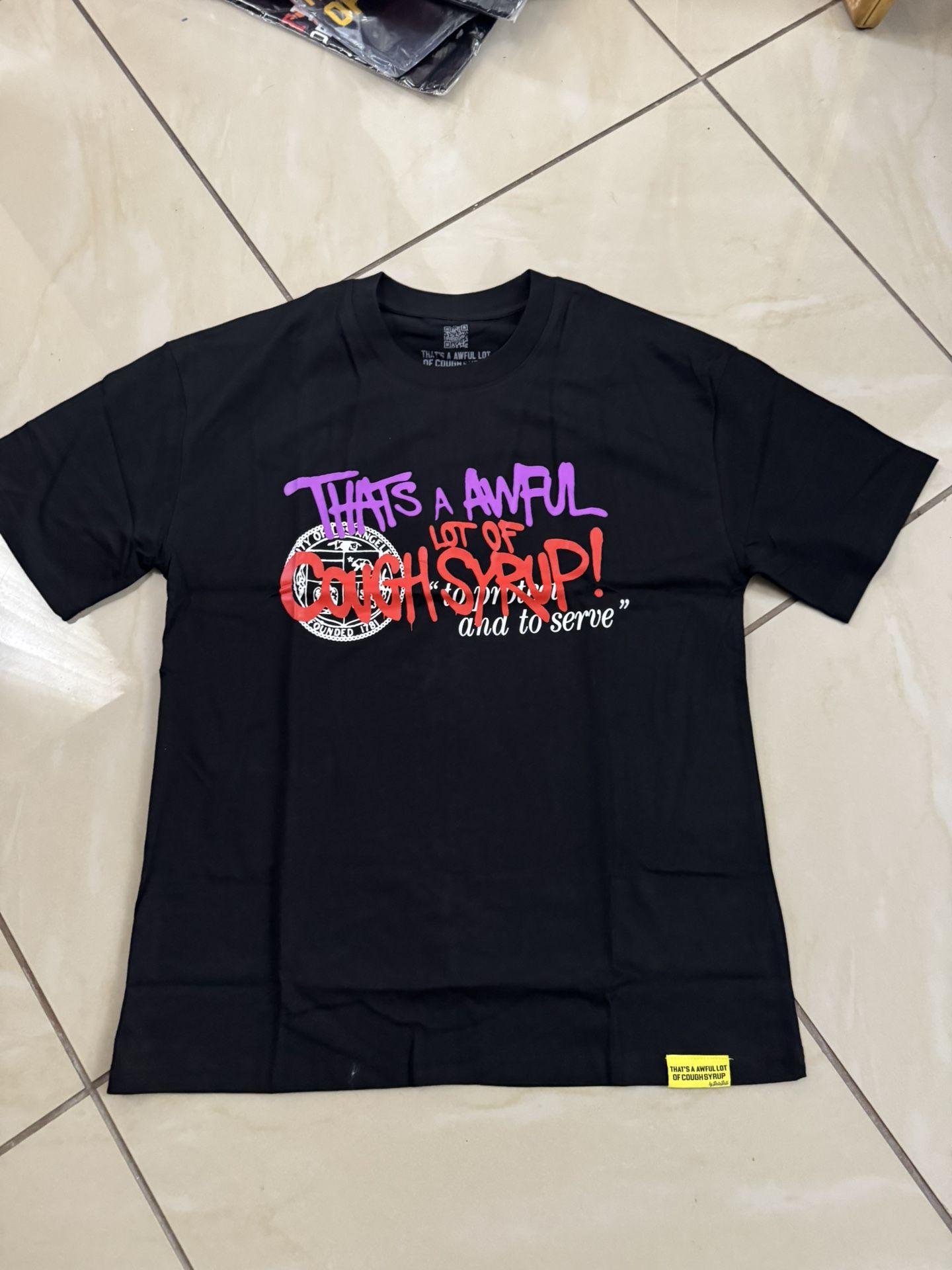 Cough Syrup Black Tee