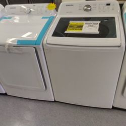 SAMSUNG TOP LOAD WASHER AND DRYER SET  7