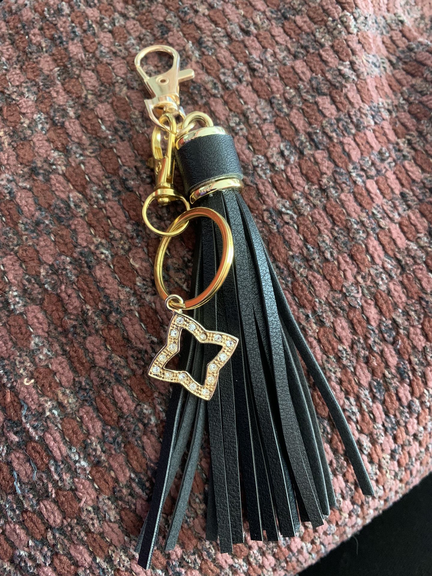 New Leather & Charm Keychain