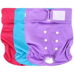 Doggie Diapers Set Of 3  Lg