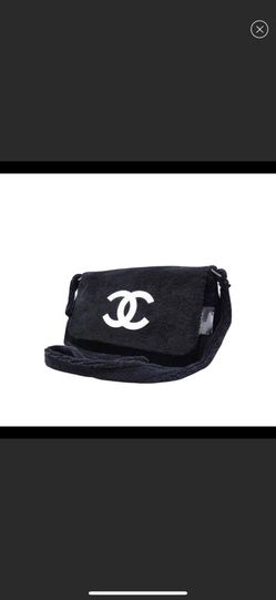 Chanel Chanel Precision Shoulder Bag in Black with White CC Logo