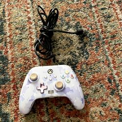 Blue Camo Xbox Wired Controller For Xbox Series X Or S 