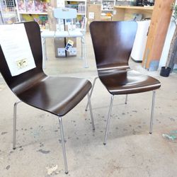 Pavia Stackable Kitchen Dining Room Side Chair – Set of 2 Color Espresso