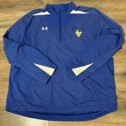 Under Armor Men’s Blue pull over Jacket 