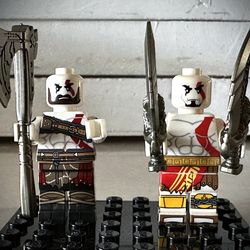 2 Lego Custom Kratos God Of War Minifigures