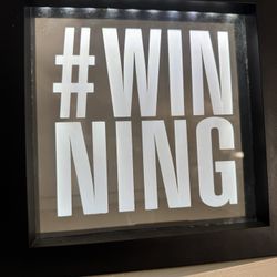  #WINNING LED Light Box | Wall or Shelf Decor