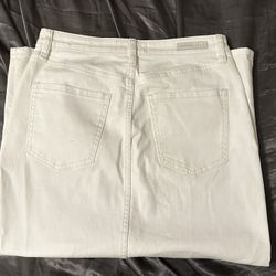white midi skirt