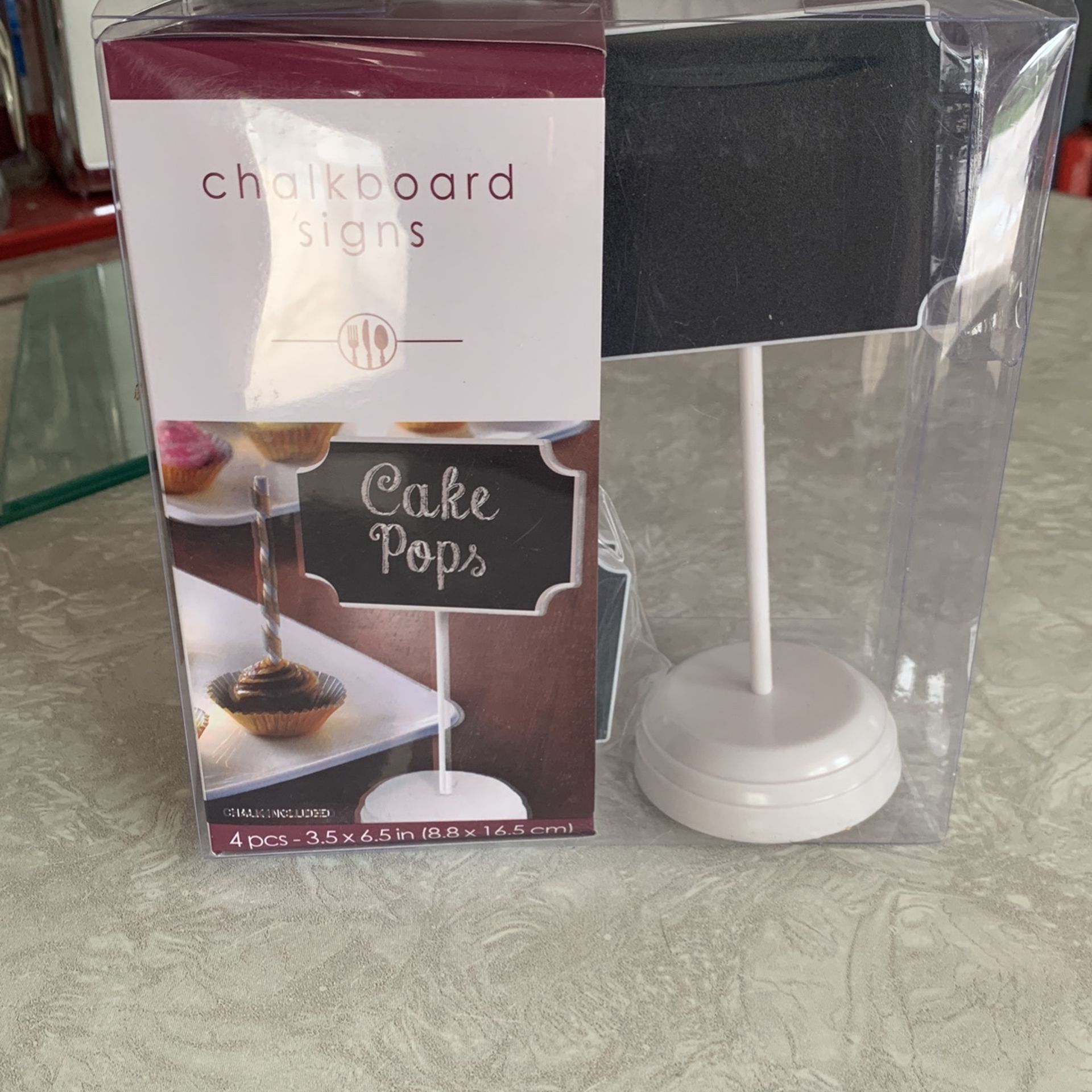 Chalkboard Table Top Signs Set Of 4