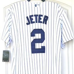 LARGE - NY YANKEES #2 DEREK JETER JERSEY