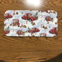 Christmas Little Red Truck Toilet Topper