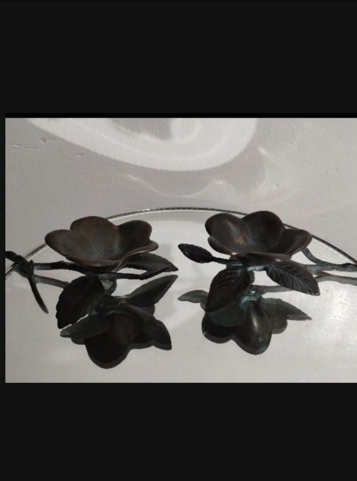 VINTAGE METAL VOTIVE CANDLE HOLDER 7"×2" - M07
