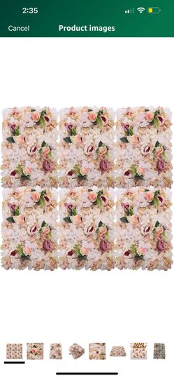 New Artificial Flower Wall