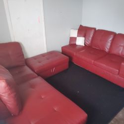 Red Sectional Couch