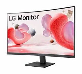 NEW LG 32" Curved 100Hz FHD LCD Monitor, Matte Black (32BR5OC-B) with Warranty