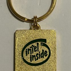 New Vintage Intel Pentium Pro P6 Processor CPU & Memory Chip Keychain (1996)