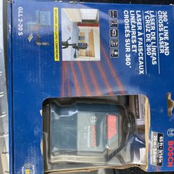 Bosch 360 Line and Cross Laser- New In Box - Never Used 