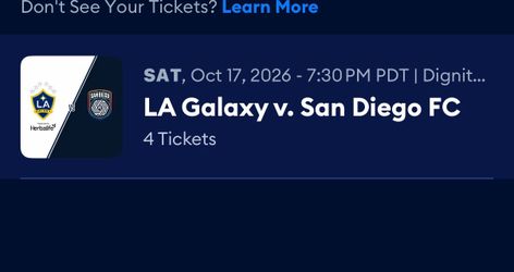 La galaxy vs San Diego tickets 4 tomorrow