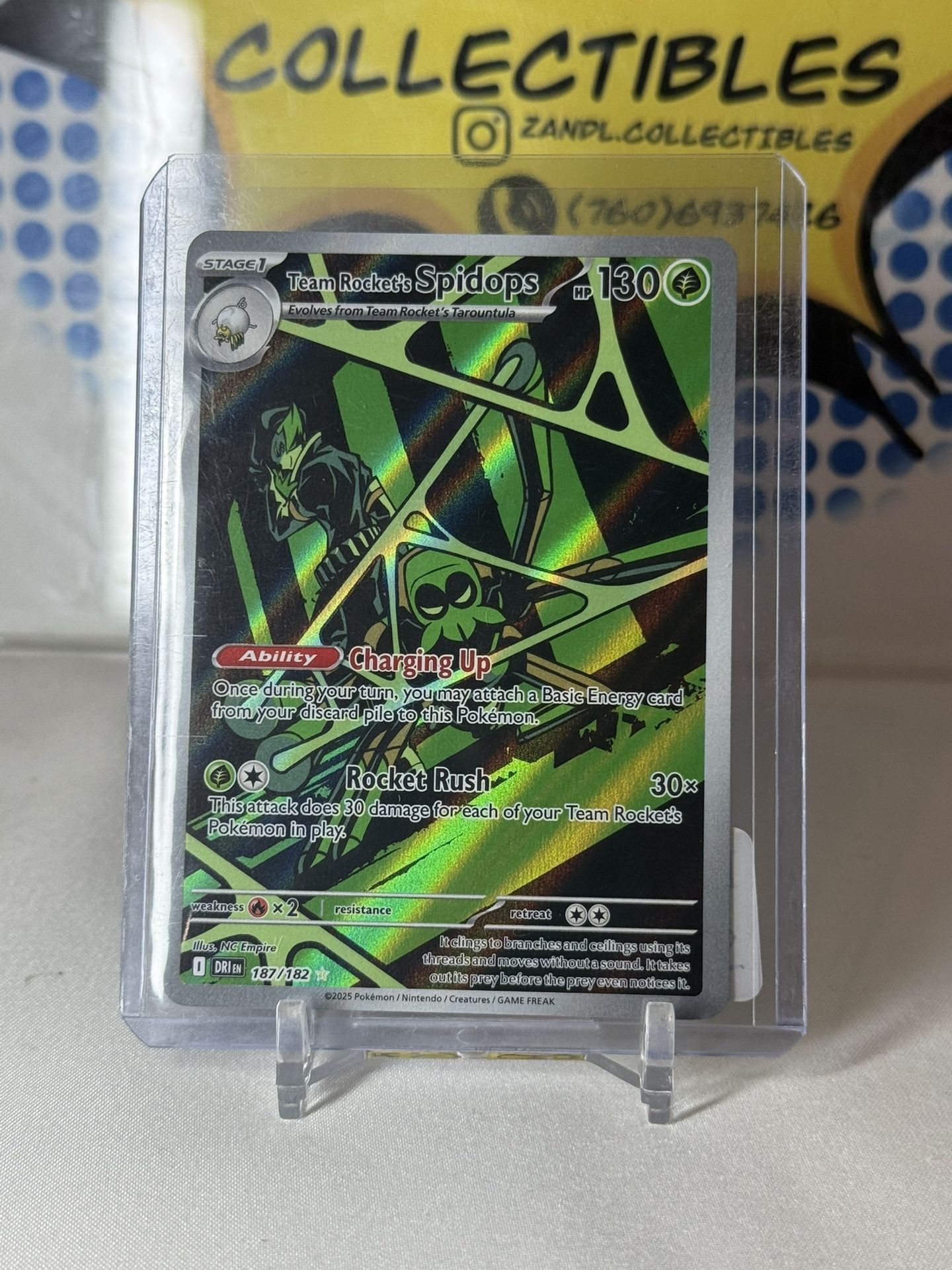 Pokemon Destined Rivals: Teams Rockets Spidops