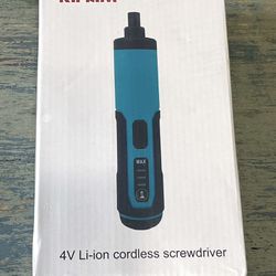 4 volt Lithium Ion Cordless Screwdriver