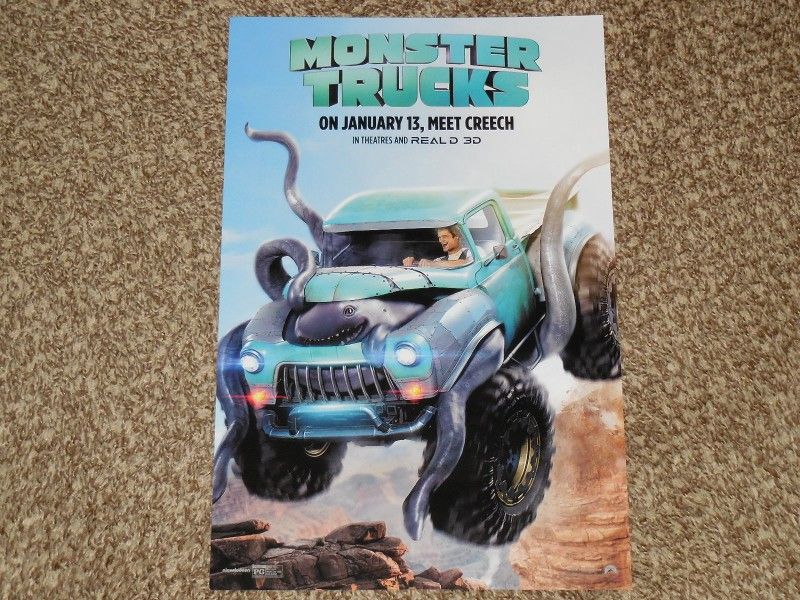 Monster Trucks 11x17 Inch Movie Poster