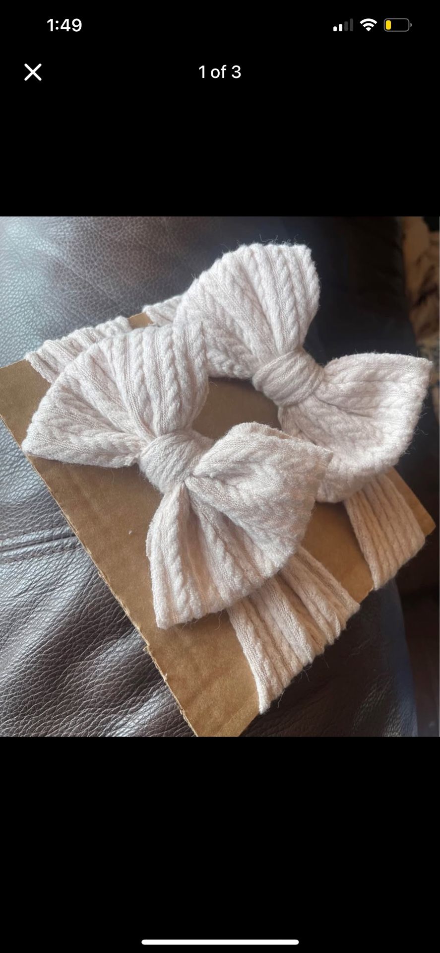 handmade baby bows