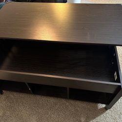 47.5” Lift Top Coffee Table with 3 Storage Compartments