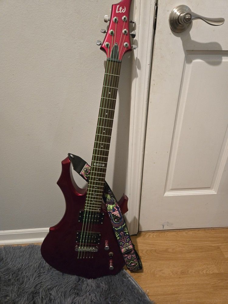LTD ESP F-50 6-String Right-Handed Solid Body Electric Guitar - Black Cherry