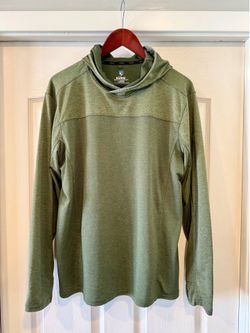 Kuhl Engineered Hoody, Breathable, Lightweight, UPF Sun Protection, Men's Large, Green