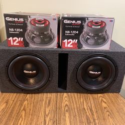 New 12” Genius Audio Subwoofers + New Slot Vent Ported Enclosure