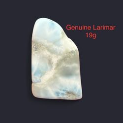 Larimar Genuine Stone from Dominican Republic 19g BEAUTIFUL COLOR