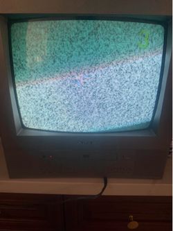 Apex AT1314DV 13" CRT TV DVD Combo Color Television Tested AV Input