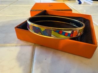 Hermès Enamel Bangle Bracelet