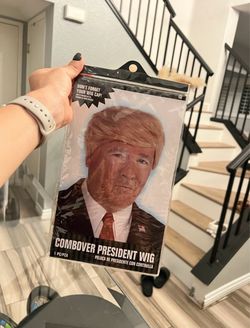 Donald Trump Costume Wig – Halloween Comb-Over Wig – $10