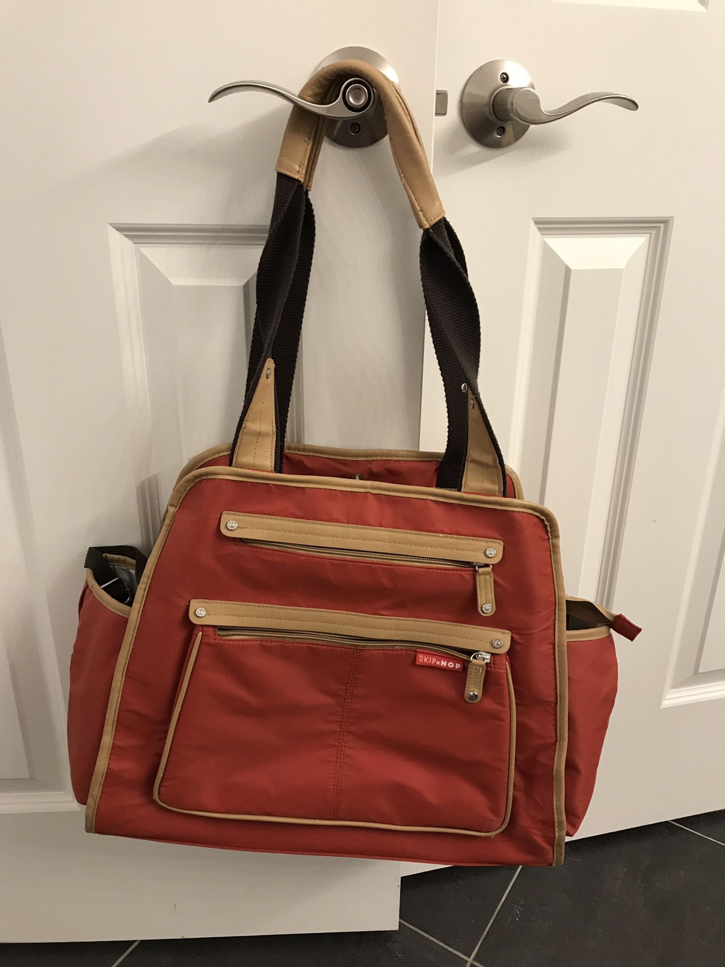 Skip Hop Red Diaper Bag